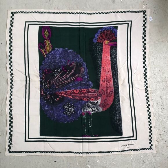 Jean Patou silk scarf - Picture 1 of 4